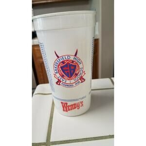 VINTAGE 1992 Wendy's East Bakersfield CA High School Graduate Class List Cup